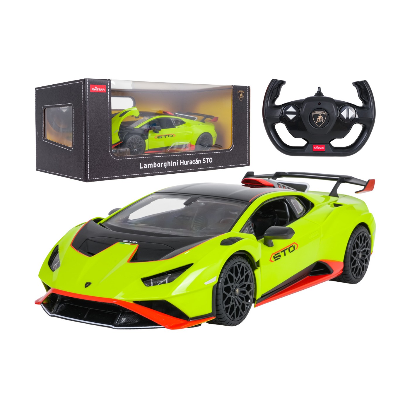 R/C car 1:14 Lamborghini Huracan STO Green RASTAR