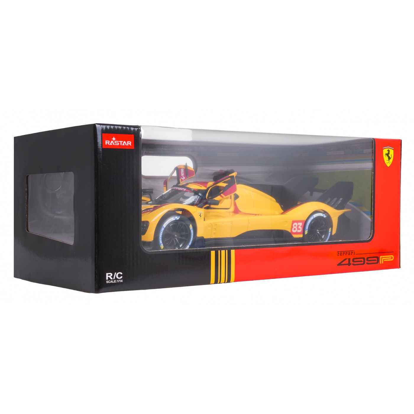 R/C car 1:14 Ferrari 499P Yellow RASTAR