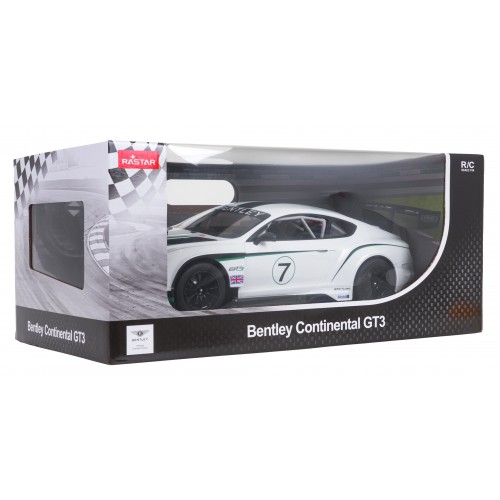 R/C Car 1:14 Bentley Continental GT3 White RASTAR