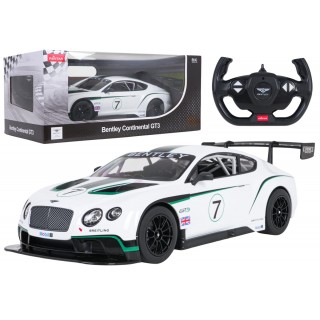 R/C Car 1:14 Bentley Continental GT3 White RASTAR