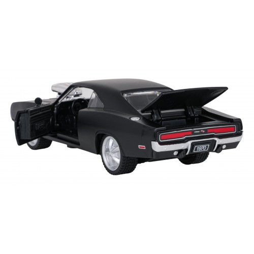 Metal Car 1:36 1970 Dodge Charger R/T Black RASTAR