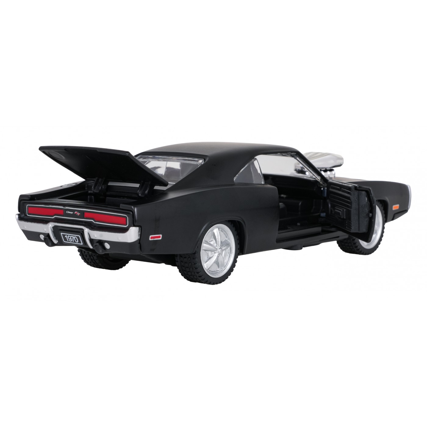 Metal Car 1:36 1970 Dodge Charger R/T Black RASTAR
