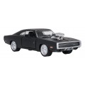 Metal Car 1:36 1970 Dodge Charger R/T Black RASTAR