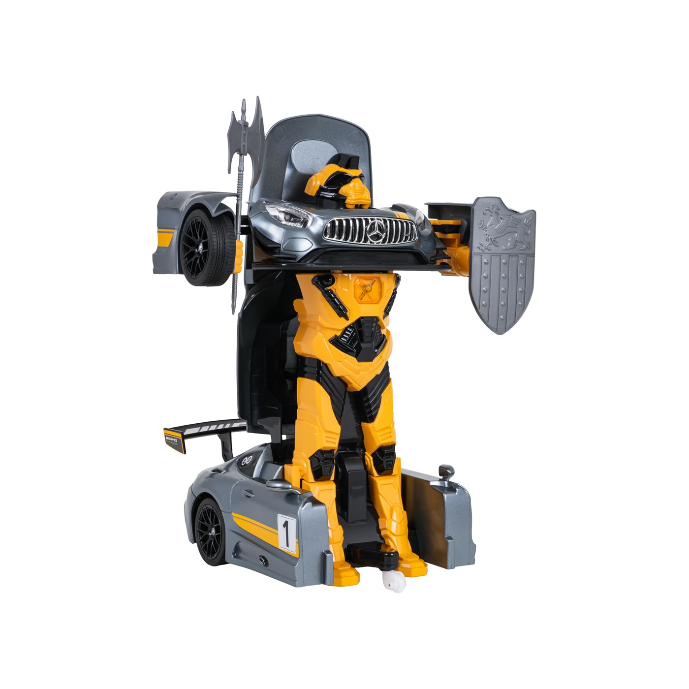 Car/Robot 2in1 R/C 1:14 Mercedes-AMG GT3 Gray RASTAR