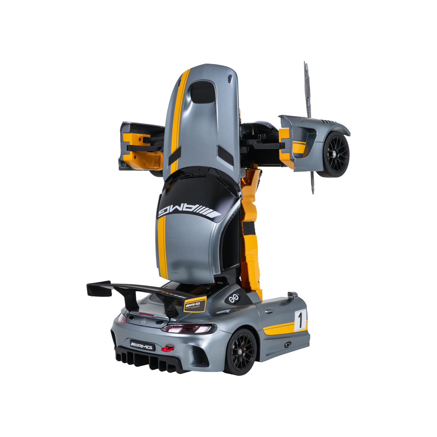 Car/Robot 2in1 R/C 1:14 Mercedes-AMG GT3 Gray RASTAR