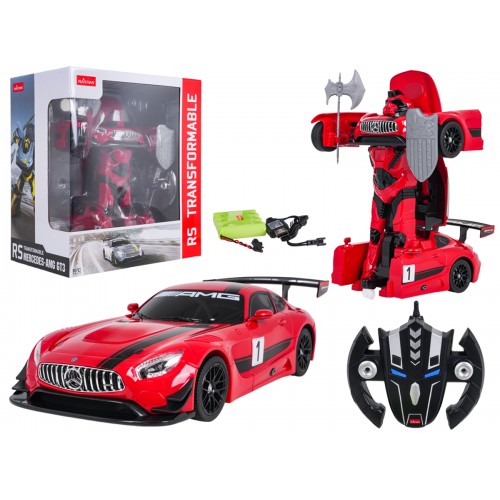 Car/Robot 2in1 R/C 1:14 Mercedes-AMG GT3 Red RASTAR