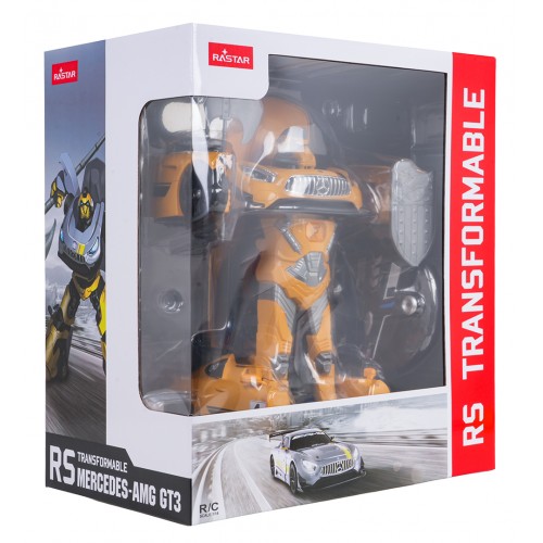 Car/Robot 2in1 R/C 1:14 Mercedes-AMG GT3 Yellow RASTAR
