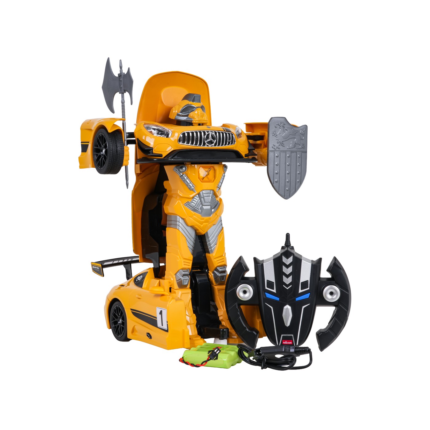 Car/Robot 2in1 R/C 1:14 Mercedes-AMG GT3 Yellow RASTAR