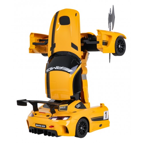 Car/Robot 2in1 R/C 1:14 Mercedes-AMG GT3 Yellow RASTAR