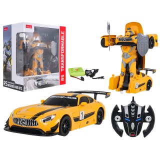 Car/Robot 2in1 R/C 1:14 Mercedes-AMG GT3 Yellow RASTAR