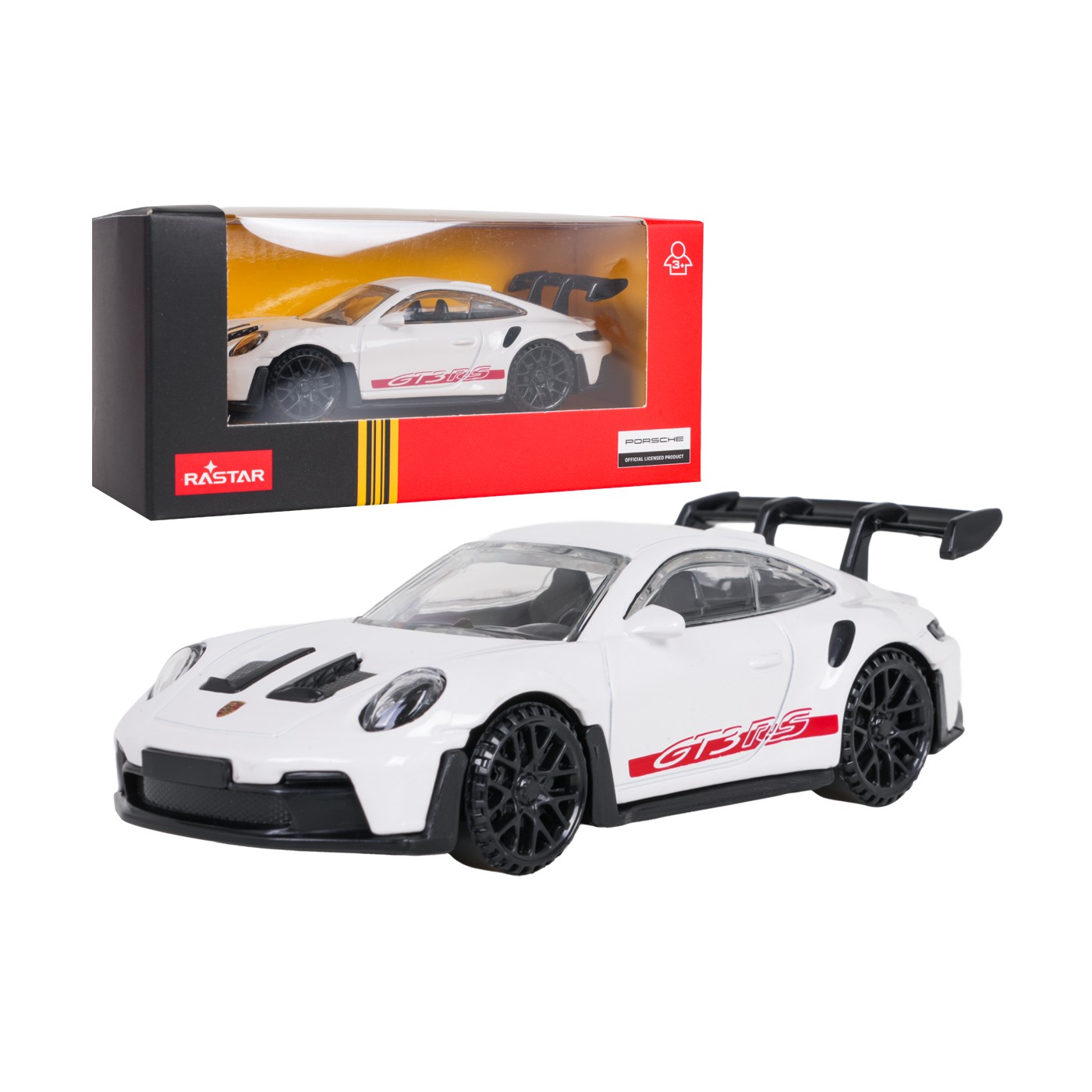 Metal Car 1:43 Porsche 911 GT3 RS White RASTAR