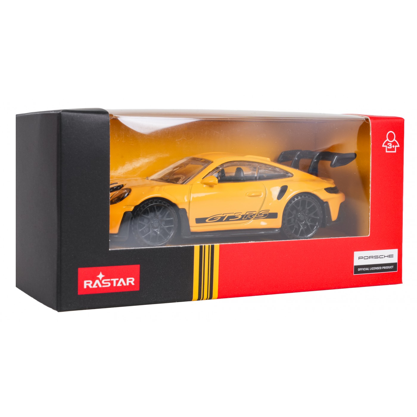 Metal Car 1:43 Porsche 911 GT3 RS Yellow RASTAR