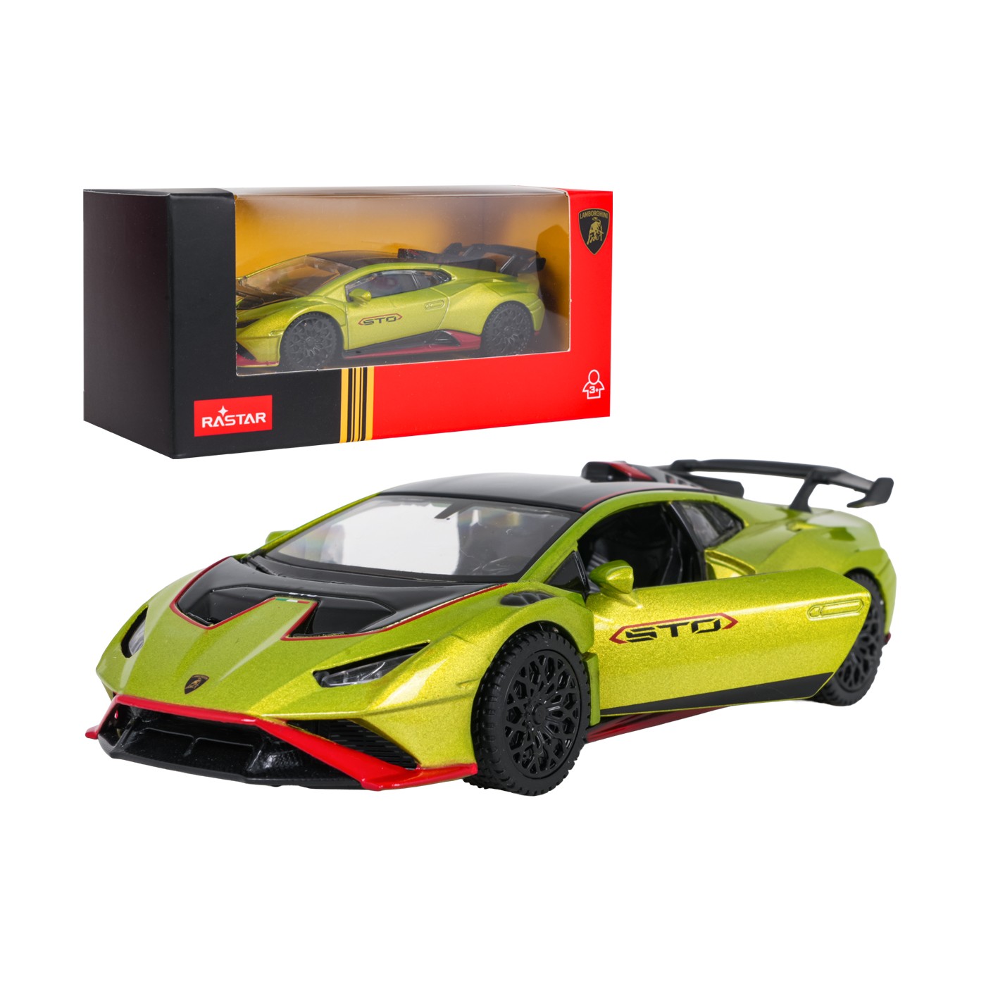Metal Car 1:43 Lamborghini Huracan STO Green RASTAR