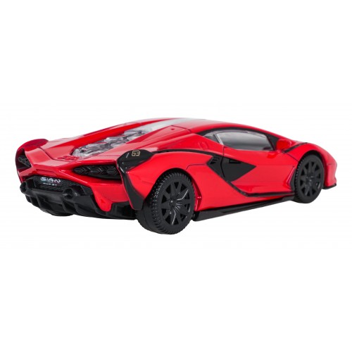 Metal Car 1:43 Lamborghini Sian Red RASTAR