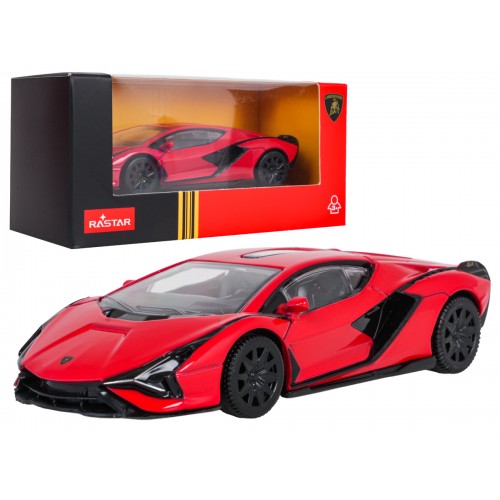 Metal Car 1:43 Lamborghini Sian Red RASTAR