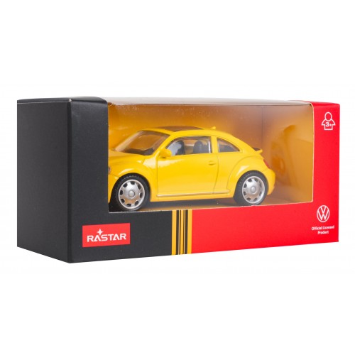 Metal Car 1:43 Volkswagen Beetle Yellow RASTAR