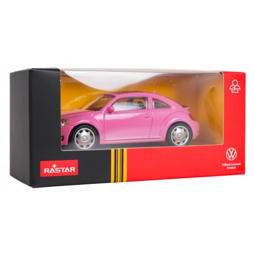Metal Car 1:43 Volkswagen Beetle Pink RASTAR