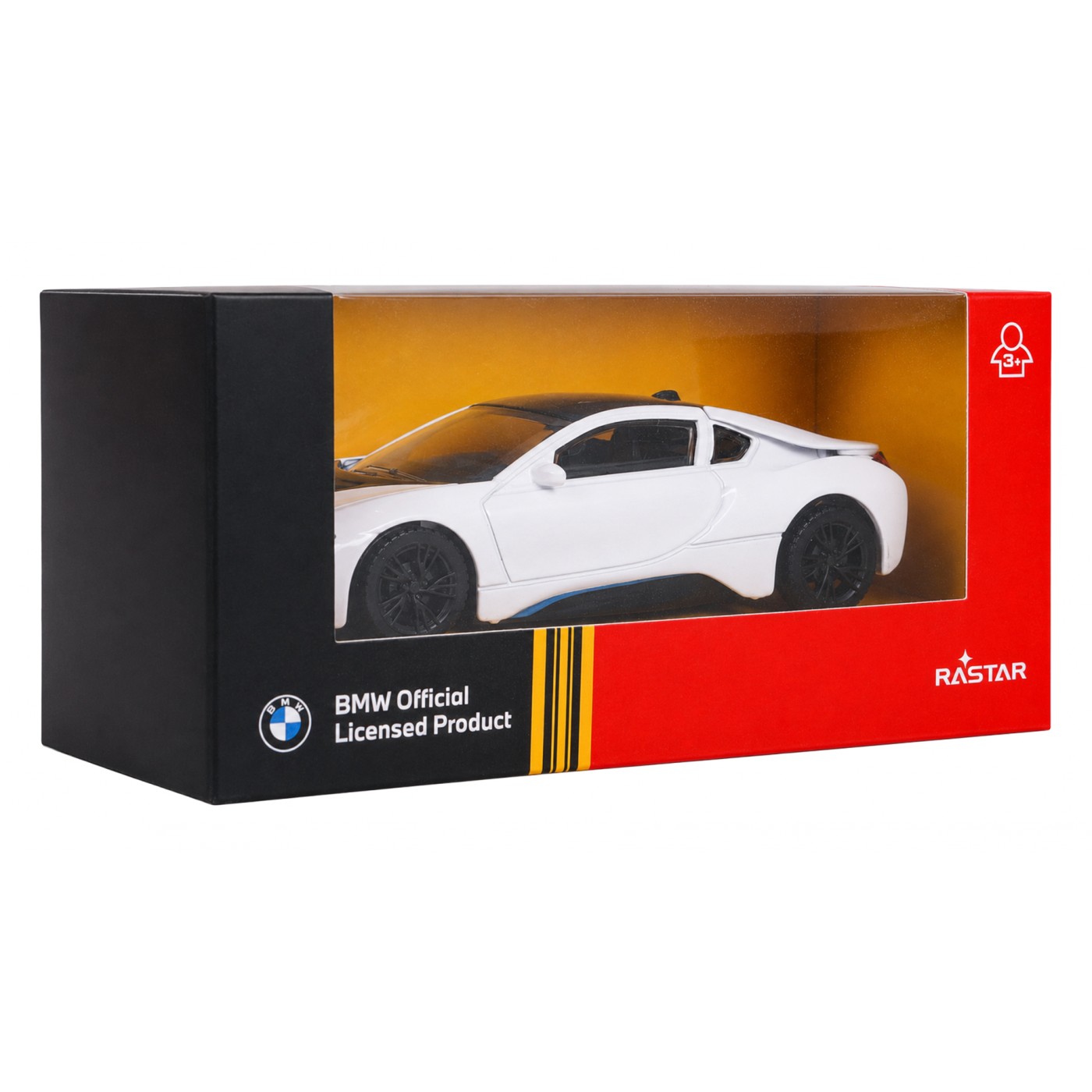 Metal Car 1:43 BMW i8 White RASTAR