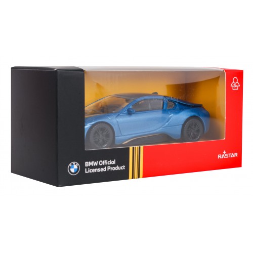 Metal Car 1:43 BMW i8 Blue RASTAR