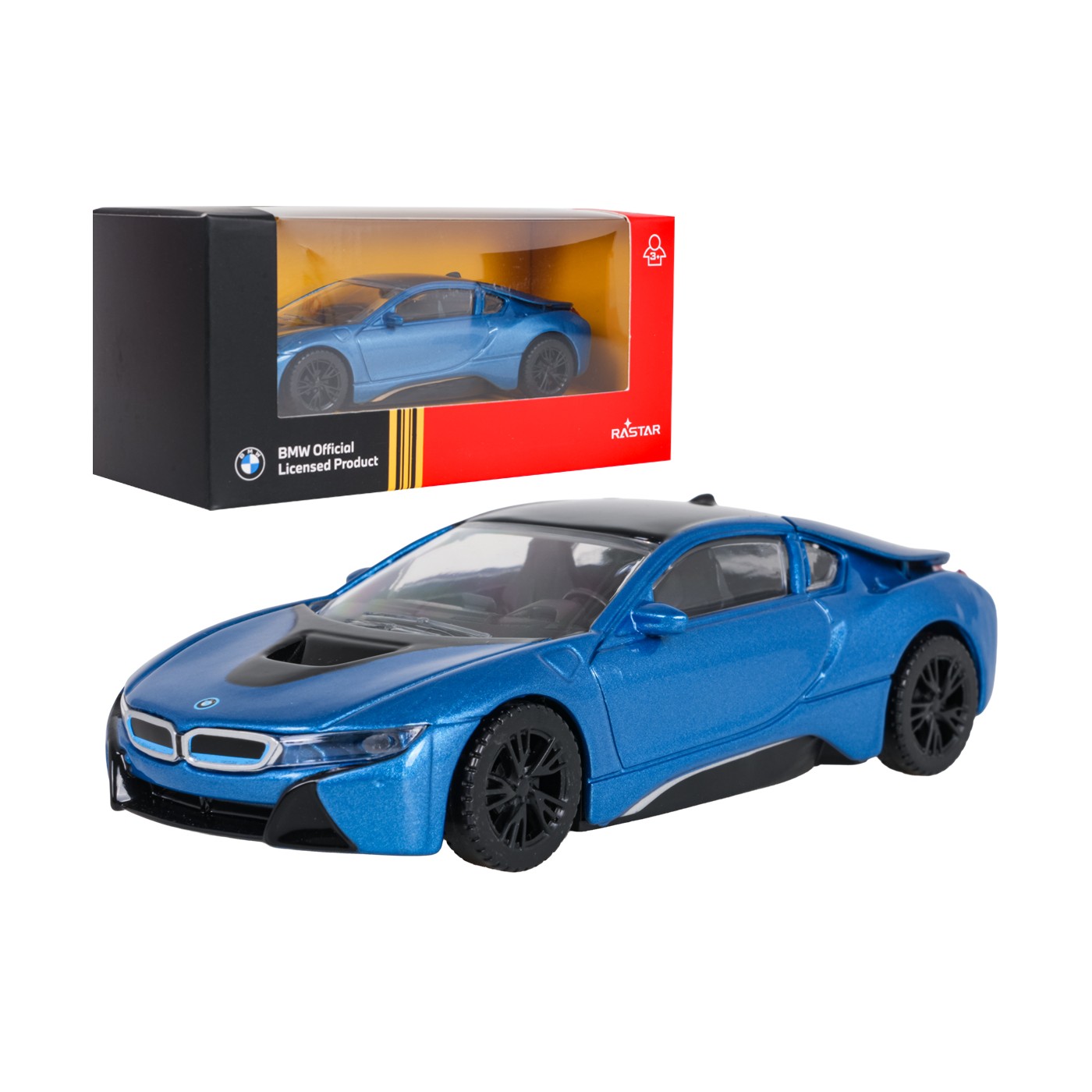 Metal Car 1:43 BMW i8 Blue RASTAR