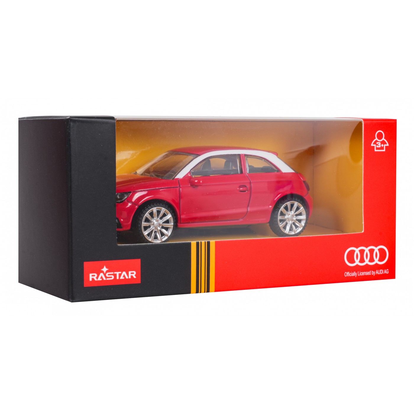 Metal Car 1:43 Audi A1 Red RASTAR