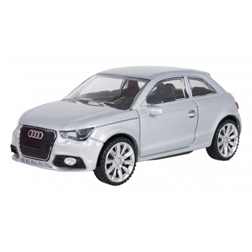 Metal Car 1:43 Audi A1 Silver RASTAR