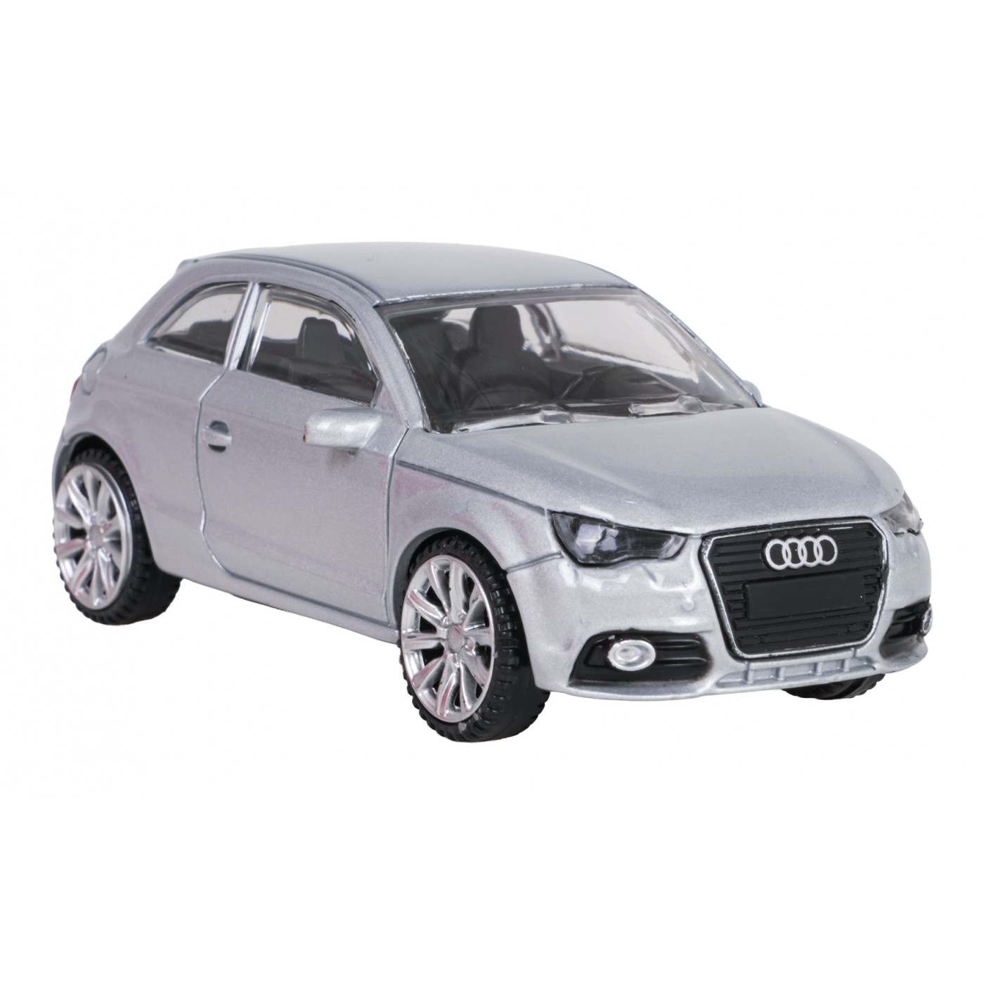Metal Car 1:43 Audi A1 Silver RASTAR