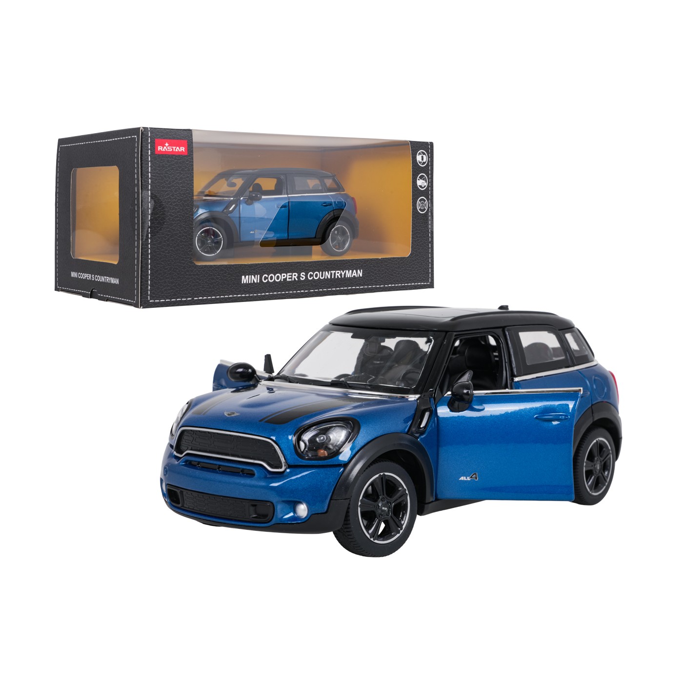 Metal Car 1:24 MINI Countryman Blue RASTAR
