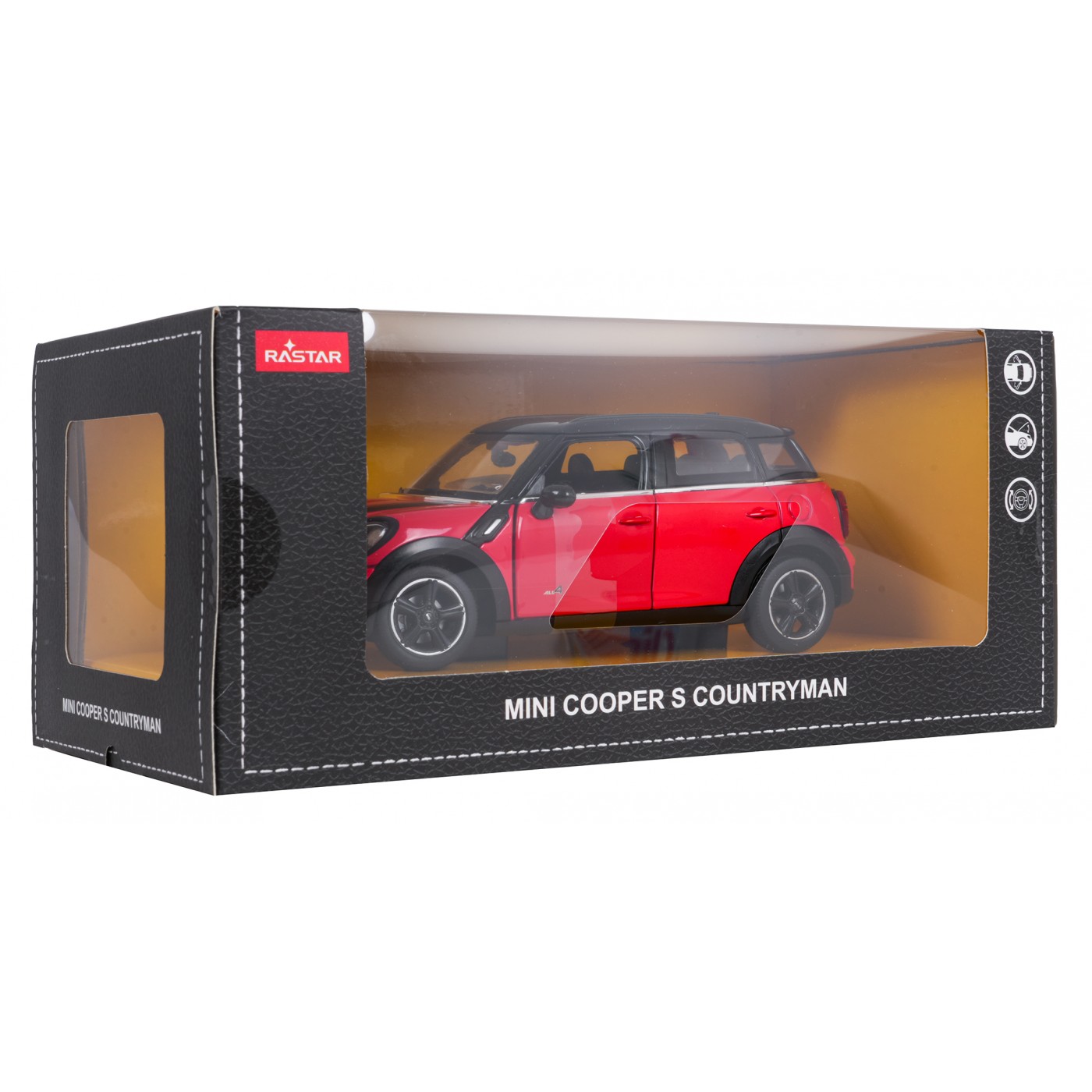 Metal Car 1:24 MINI Countryman Red RASTAR