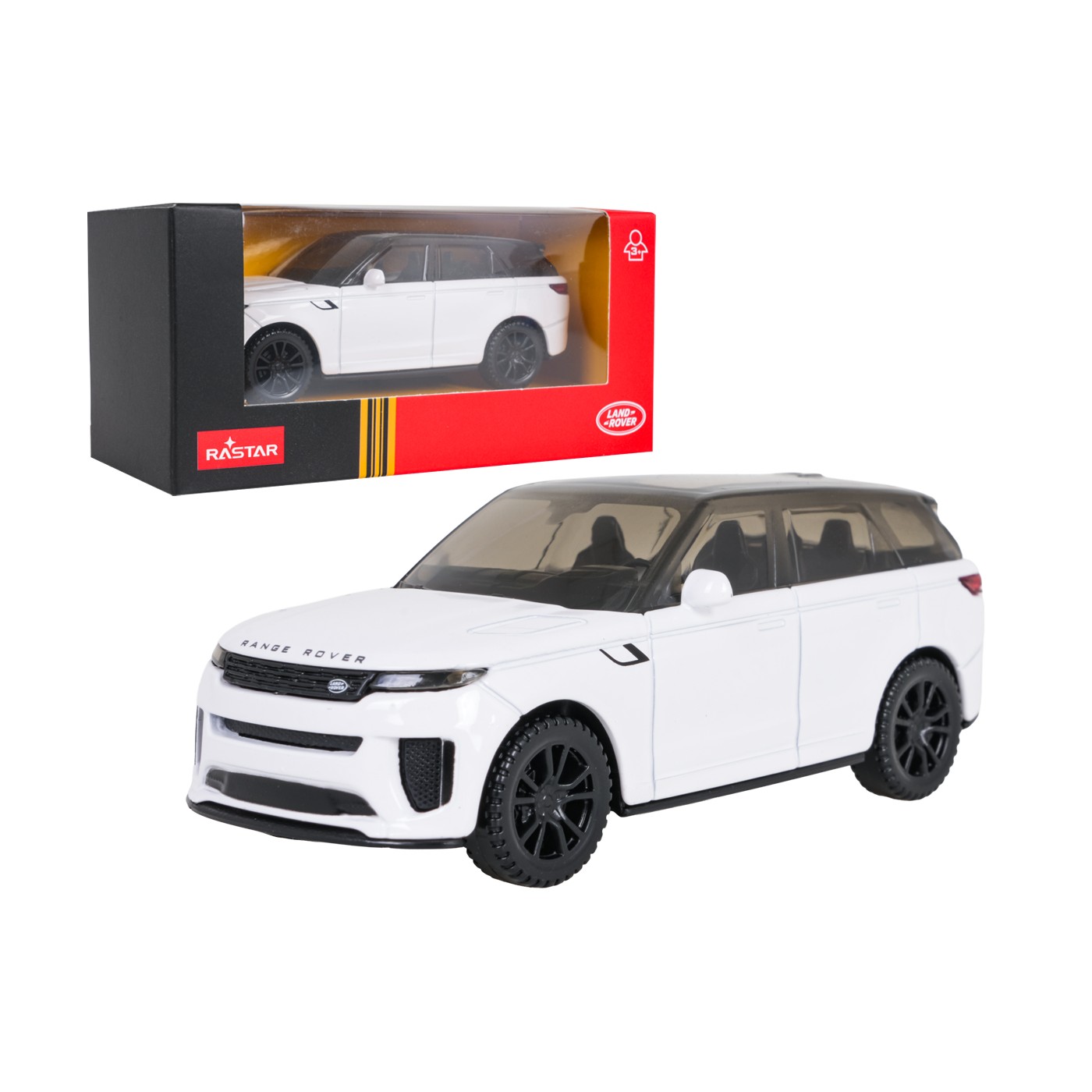 Metal Car 1:43 Range Rover Sport SV White RASTAR