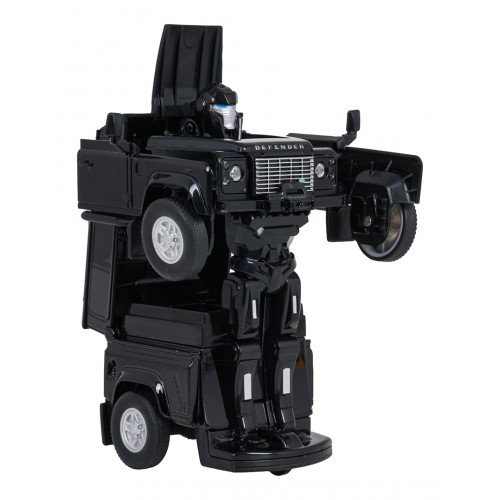 Metal Car/Robot 2in1 1:32 Land Rover Defender Black RASTAR