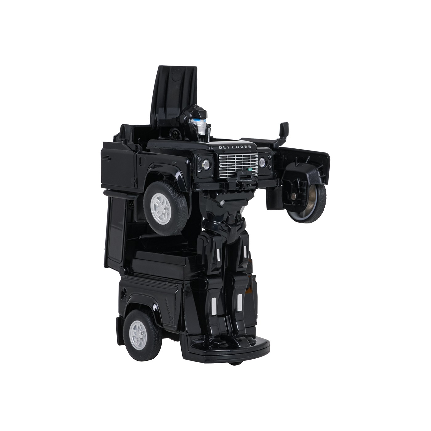 Metal Car/Robot 2in1 1:32 Land Rover Defender Black RASTAR