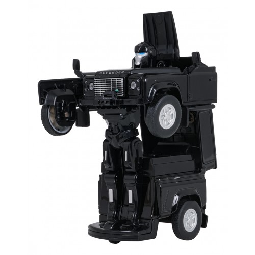 Metal Car/Robot 2in1 1:32 Land Rover Defender Black RASTAR