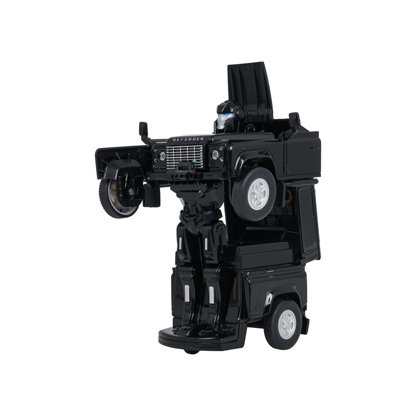 Metal Car/Robot 2in1 1:32 Land Rover Defender Black RASTAR