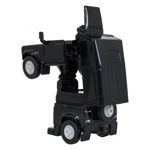 Metal Car/Robot 2in1 1:32 Land Rover Defender Black RASTAR