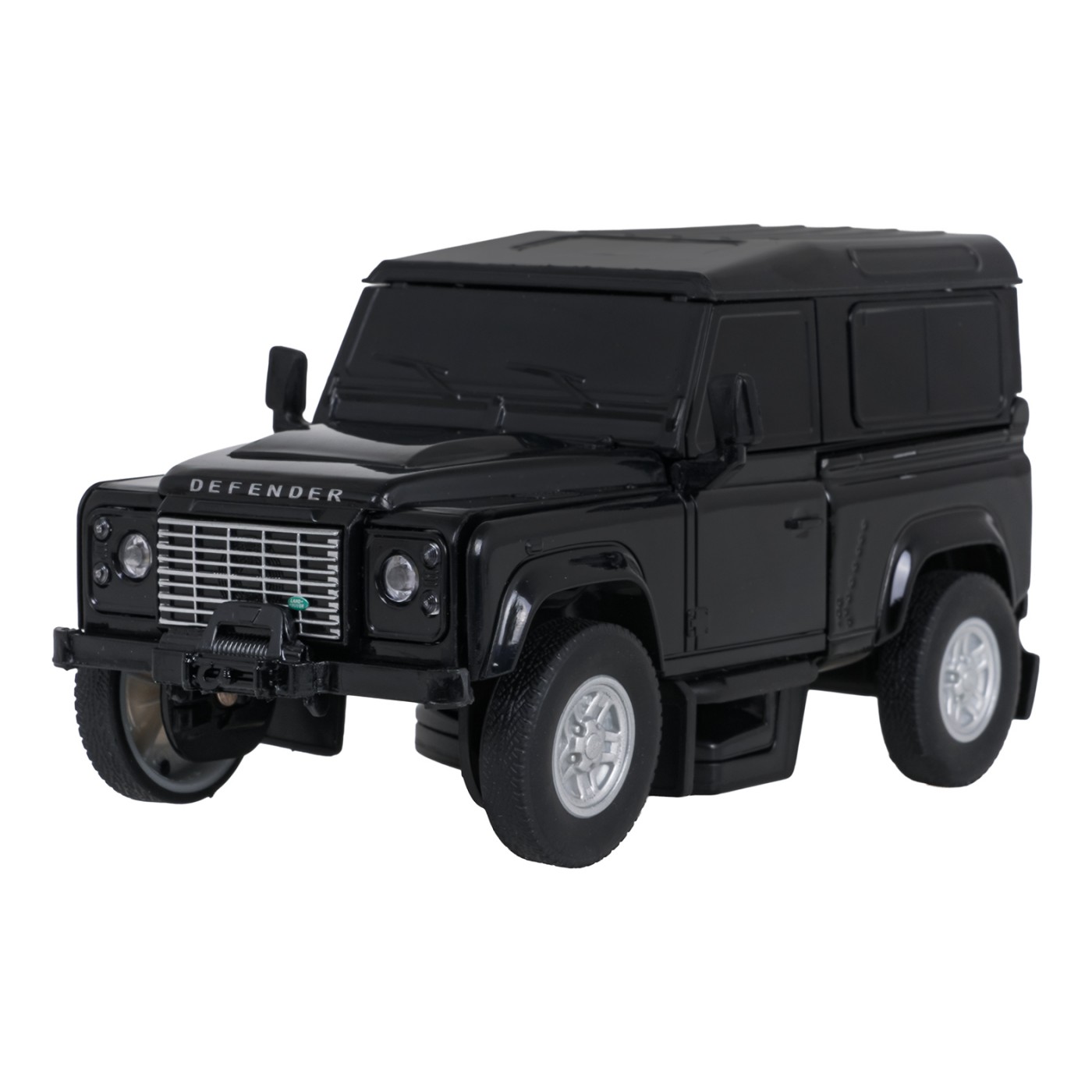 Metal Car/Robot 2in1 1:32 Land Rover Defender Black RASTAR