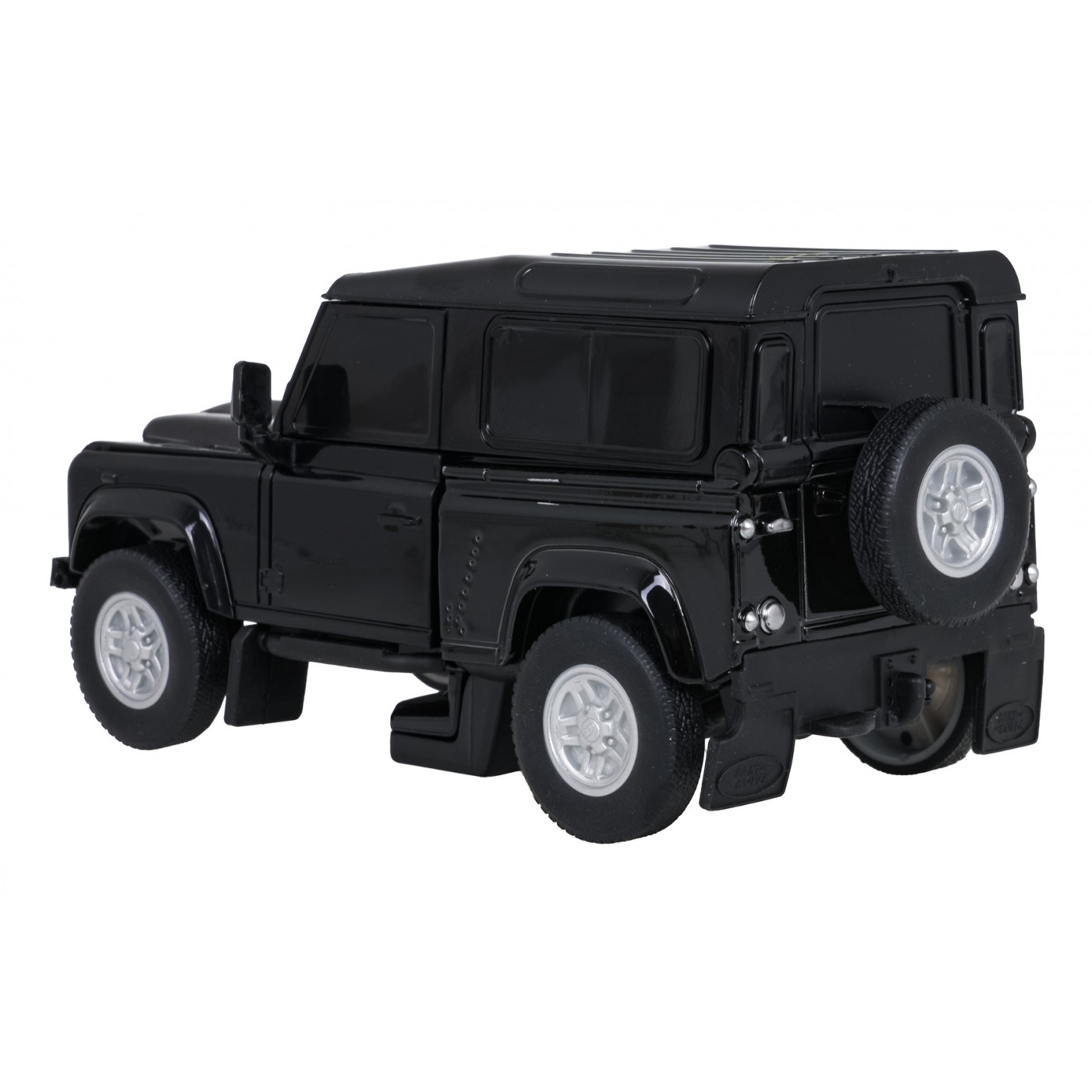 Metal Car/Robot 2in1 1:32 Land Rover Defender Black RASTAR