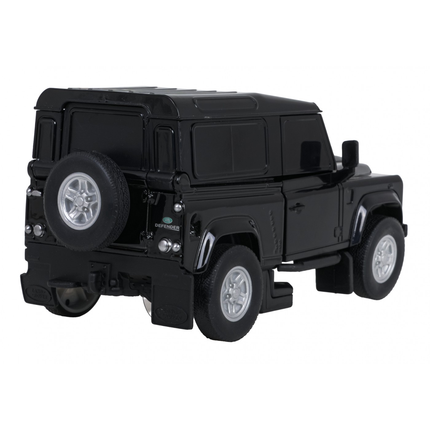Metal Car/Robot 2in1 1:32 Land Rover Defender Black RASTAR