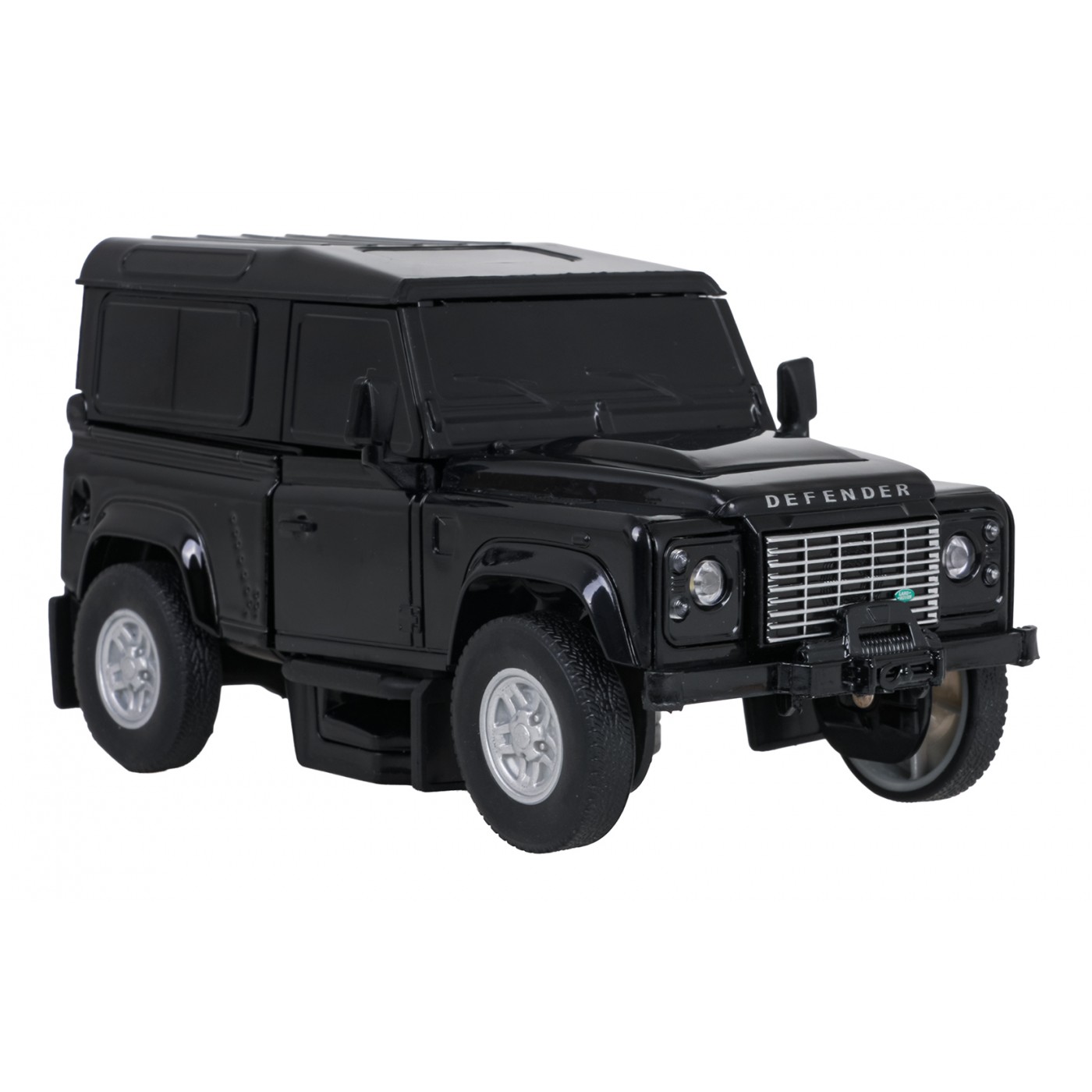Metal Car/Robot 2in1 1:32 Land Rover Defender Black RASTAR