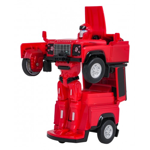 Metal Car/Robot 2in1 1:32 Land Rover Defender Red RASTAR