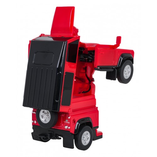 Metal Car/Robot 2in1 1:32 Land Rover Defender Red RASTAR