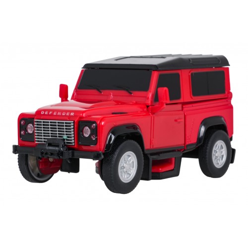 Metal Car/Robot 2in1 1:32 Land Rover Defender Red RASTAR
