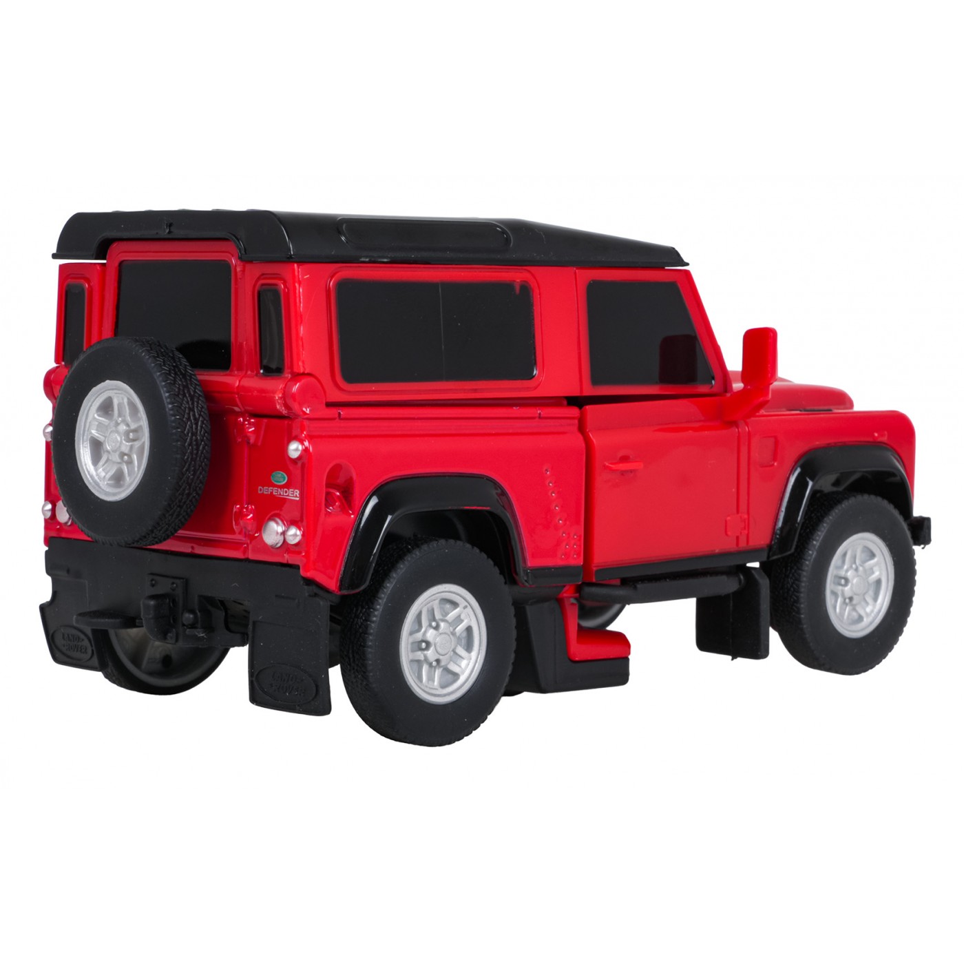 Metal Car/Robot 2in1 1:32 Land Rover Defender Red RASTAR