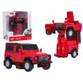 Metal Car/Robot 2in1 1:32 Land Rover Defender Red RASTAR
