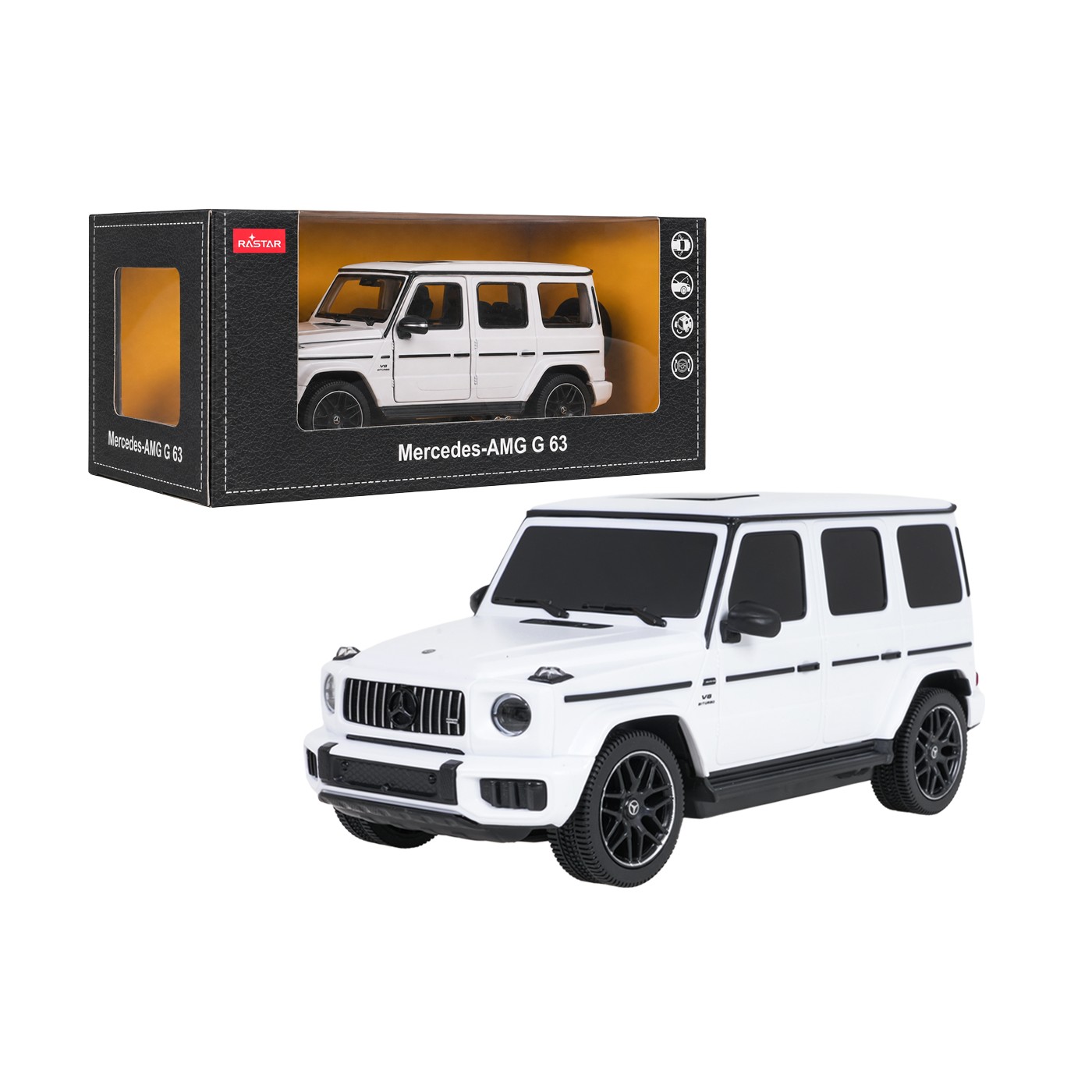 Metal Car 1:24 Mercedes AMG G63 White RASTAR