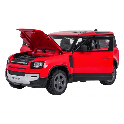 Metal Car 1:24 Land Rover Defender 90 Red RASTAR