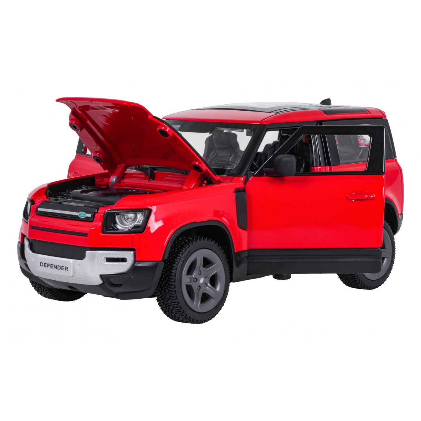 Metal Car 1:24 Land Rover Defender 90 Red RASTAR