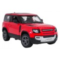 Metal Car 1:24 Land Rover Defender 90 Red RASTAR