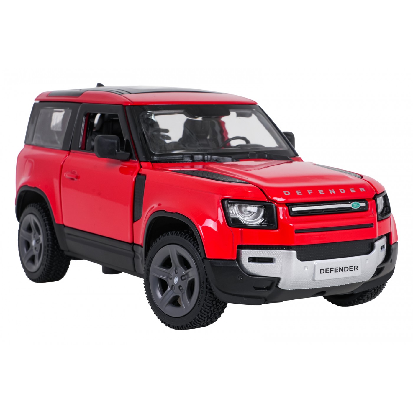 Metal Car 1:24 Land Rover Defender 90 Red RASTAR