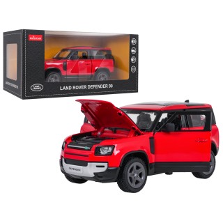 Metal Car 1:24 Land Rover Defender 90 Red RASTAR